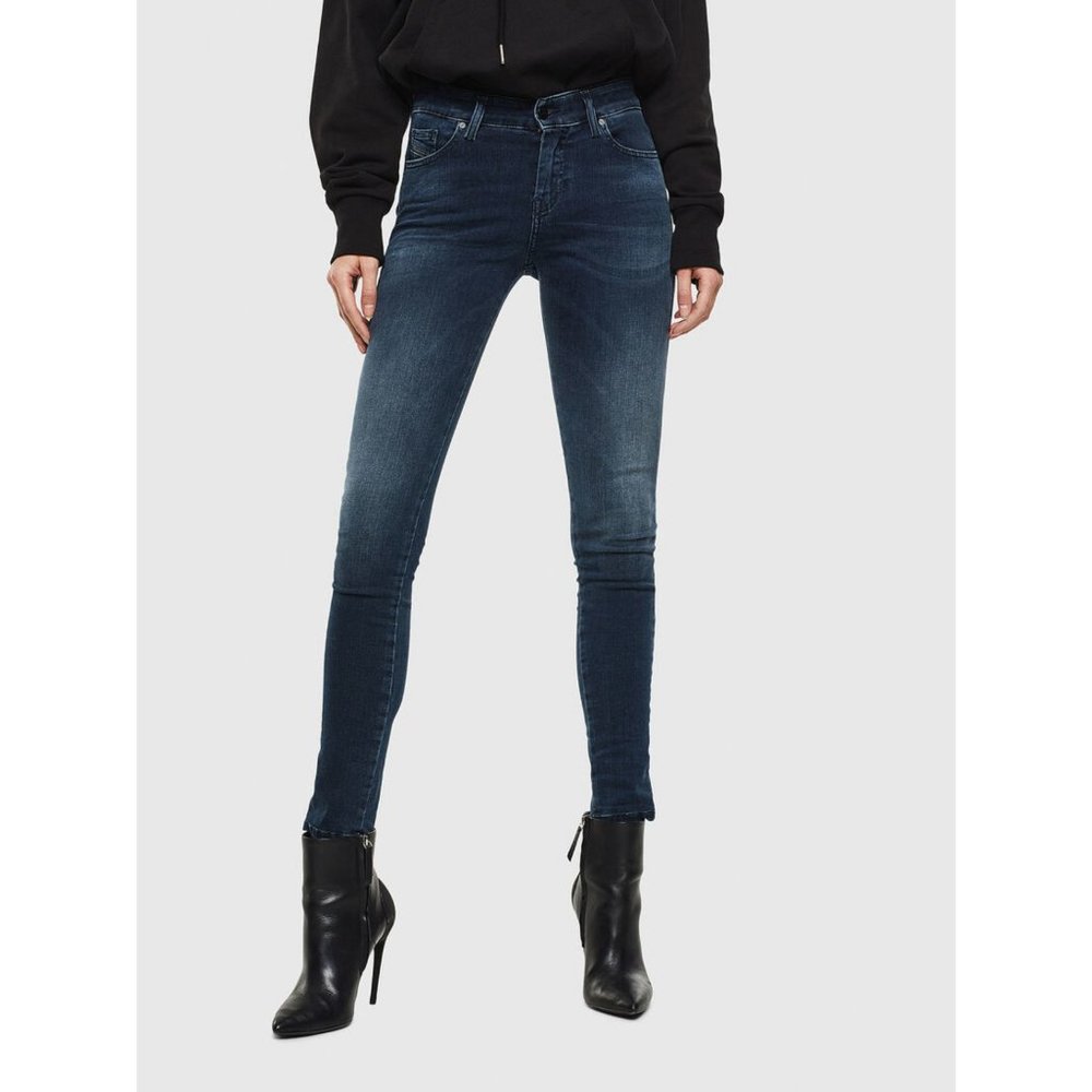 DIESEL Slandy Dark Blue Super Slim Skinny Low Waist Jeans 084UT W26-L32